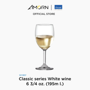 AMORN - (Ocean) 1501W07 White Wine 6 3/4oz. (195ml.) - แก้วไวน์ขาว แก้วคลาสสิก เซียรีซ แก้วโอเชี่ยนกลาส 6 3/4 oz. (195m l.)