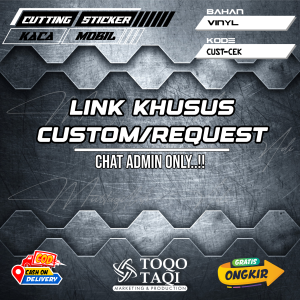 Custom Cutting Sticker Mobil Motor By Toqo Taqi