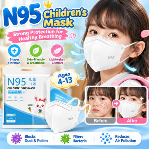 Kids Dust Mask Breathable Disposable Children Face Mask Adjustable Earloop Anti-Dust Mask Outdoor Daily Use Safety Mask For Kids Comfortable Child Protection