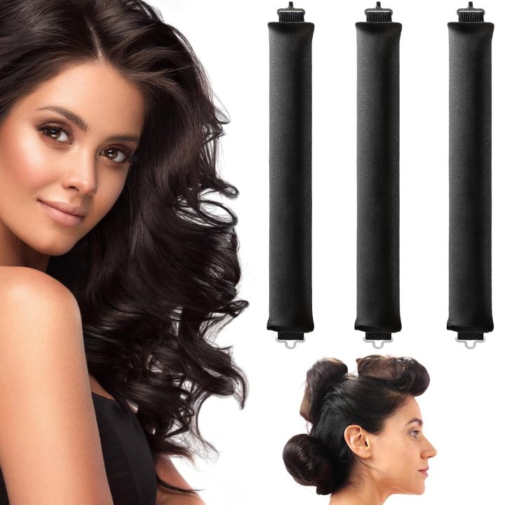 Heatless Hair Curler Sleep Curly Hair Stick Flexi Rods With Hook