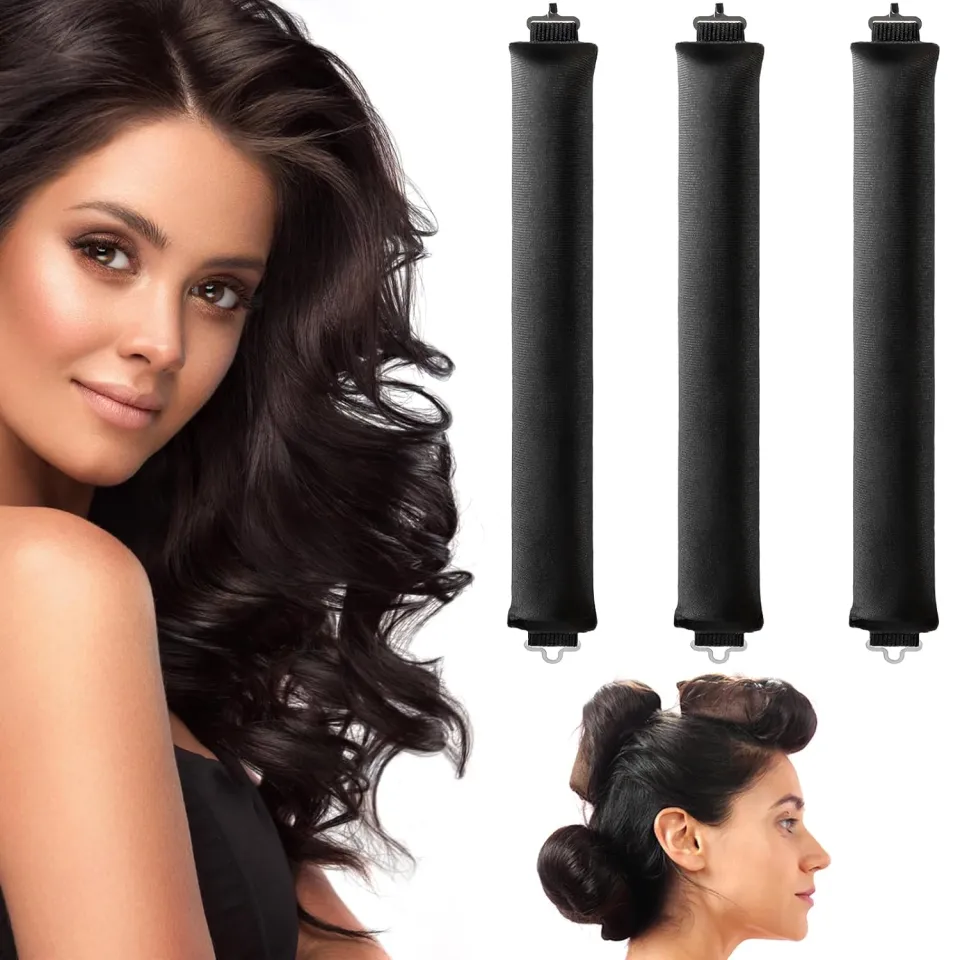 Heatless Hair Curler Sleep Curly Hair Stick Flexi Rods With Hook Sleep  Curling Iron No Heat Curlers Overnight Heatless Curls
