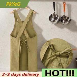 PkYeG Cooking Kitchen Aprons Breathable Wear Resistant Adult Waist Aprons Anti Fouling Soft Restaurant Work Clothes Home