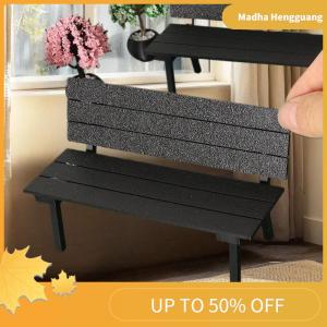 Madha 1 Piece Dollhouse Miniature Simulation Bench Creative Chair Model Accessories Home Scene Display Props Crafts