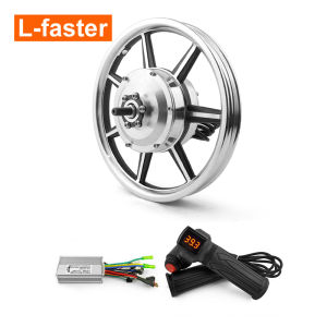 14 Inch 36V 350W Scooter Small Bike Front Planetary Brushless Gear Hub Motor Wheel with Twist Grip