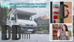 Upgrade 3851174023 RV Refrigerator Door Handle Replacement for Dometic Fridge RM2652 DM2652 RM2852 RV Trailer Camper Freezer Fridge Upper and Lower Door Latch Handles 2 Pack