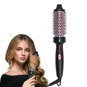 1.5 Inch Thermal Brush Ionic Heated Round Brush Curling Iron Negative Ion Volumizing Hot Brush Ceramic Electric Hair Brushes