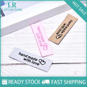 LF Wholesale✨Flash Sale ✨ ป้ายผ้าทำด้วยมือ50ชิ้นป้ายพิมพ์ลายปักอุปกรณ์เย็บผ้าแบบทำมือ