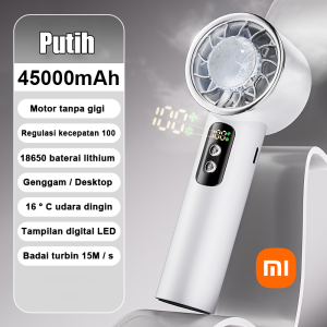 【Model Baru】Dapat Dilipat kipas angin portable kipas angin turbo  High-Speed Kipas mini USB  Kipas Tangan 5 Gear Wind Speed hraga  Luar Ruangan dan Pendinginan Cepat