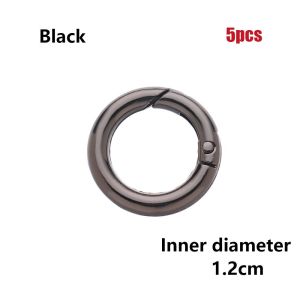 YIYIUR 2/5pcs High quality Zinc Alloy Hooks Round Push Trigger Bag Belt Buckle Spring O-Ring Buckles Snap Clasp Clip Carabiner Purses Handbags