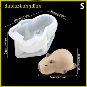 [Duola] Cute Capybara Silicone Mold Cartoon Animal Milk Jelly Pudding Silicone Mould Home Kitchen Baking Accessories Party Restaurant