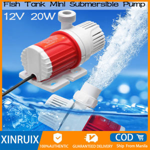 1100L/H Max Flow Submersible Pump Ultra Quiet Water Pump DC 12V Solar 5M Max Lift Mini Pump Mini Fountain for Fish Tank Aquarium