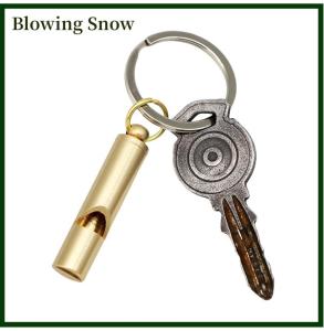 Blowing Brass Whistle High Decibel Portable Outdoor Whistle Hiking Camping Life-Saving Whistle Referee Training Whistles Outdoor Gadgets