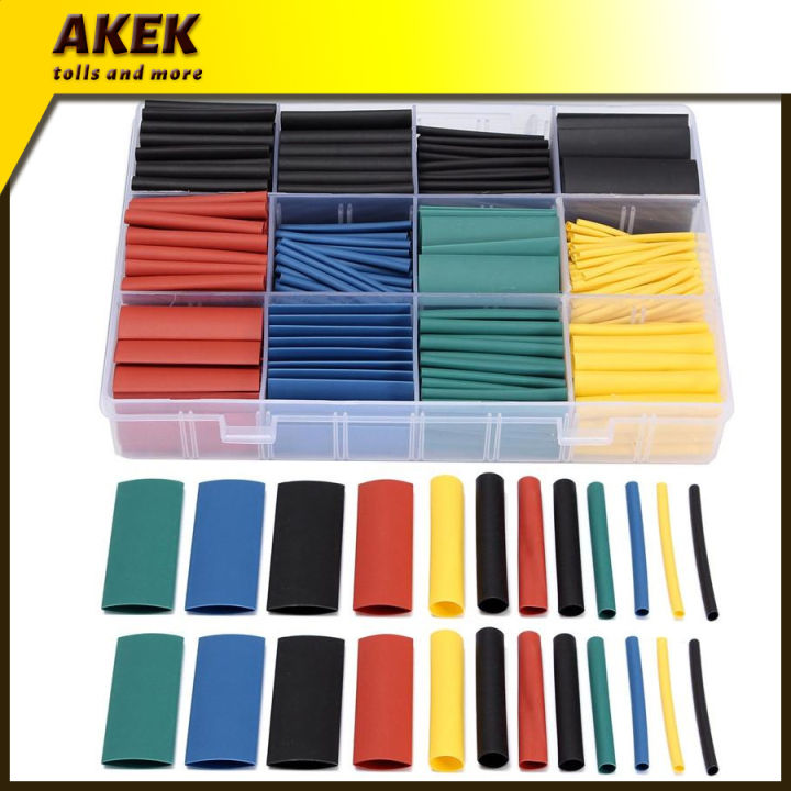【spot】530 PCS Set heat Shrink Tube Assorted Insulation Shrinkable tube