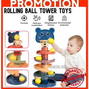 ~Dari KL~ Mainan Menara Bola 5-Lapisan – Gelongsor Bola Seronok untuk Kanak-Kanak 5 Layer Fun Rolling Slide Ball kids fun rolling tower toys Tower Side Ball Children Early Educational
