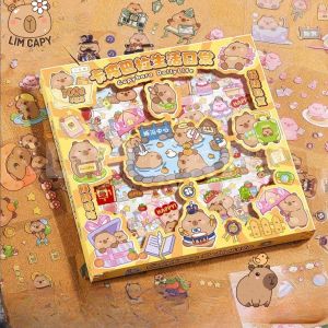 Hộp Sticker Capybara 100 Tấm – Không Trùng Lặp – Đa Dạng Hình Dáng Dễ Thương LIM CAPY