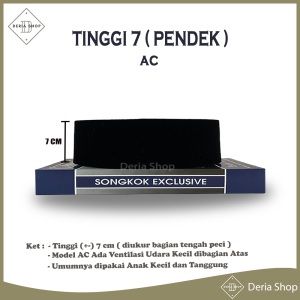 Peci Hitam AWANG AC & Full AC Susun Tinggi 7 8 9 10 11 Cm Songkok Sholat Beludru Ukuran Anak Laki Pria Dewasa Kupiyah Santri Pesantren Kopiah Solat Premium Pendek Bludru Polos Kopyah Shalat Jumbo Kopeah Nasional Murah Songko Item Kopia Sufi Sonkok Ori