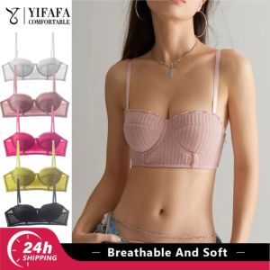 YIFAFA บราชุดชั้นในสตรีไร้รอยต่อชุดชั้นในแบบบางสำหรับผู้หญิงยกทรงสะดวกสบายและระบายอากาศบราใหม่2025