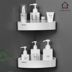 Kệ Góc Tam Giác Đựng Đồ Nhà Tắm Nhà Bếp OENON Nhựa ABS Cao Cấp Gắn Tường Tiện Lợi