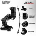 MOKOTO HELMET CAMERA HOLDER 2 IN 1 SET FULL FACE HELMET CHIN ADJUSTABLE MOUNT HOLDER FOR MOTORCYCLE 1PC MKT-9027. 