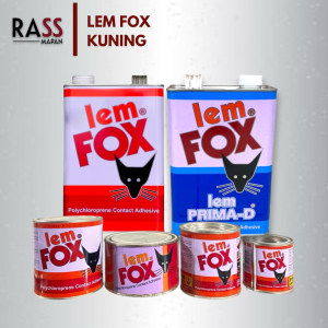 FOX Lem Kayu Serbaguna untuk Furniture Karet Plastik Kulit Porselen Busa 70 185 300 600gr. 25KG
