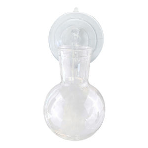 3PCS Transparent Hydroponic Vase Vintage Plant Vases Acrylic Wall-mounted Transparent Vase with Hook