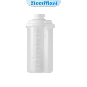 ItemMart 1Pc 450ml Transparent Airtight Food Canister Multi-Purpose Sealed Storage Jar Portable Drink Cup