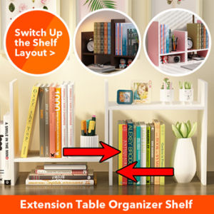 ★ Desk Organiser Shelf ★ Desktop Table Bookshelf Storage Office Document Rack Files Letter Organizer