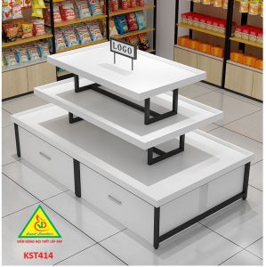 Kệ gỗ trưng bày rau củ quả kệ trưng bày sản phẩm hàng hóa KST414 - Nội thất lắp ráp Viễn Đông Adv