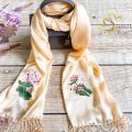 Khăn Lụa Thêu Tay Hoa Sen SenSilk – Quà Tặng Doanh Nhân, Lụa Tơ Tằm, Khăn Thêu Thủ Công, Khăn Tay Lụa Thêu, Khăn Lụa Dài, Khăn Lụa Đẹp, Vietnam Hand Embroidered Silk. 