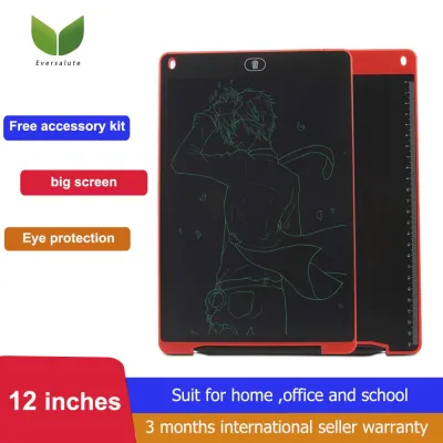 Eversalute 12 Inch LCD Writing TabletLCD Writing Board Doodle Board Drawing Board Graphic Drawing Tablet Electronic Writing Pad with Stylus for Kids Family Memo