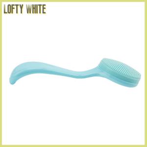Lofty White Silicone Facial Cleanser Brush Soft Face Massage Washing Brush Blackhead Remover
