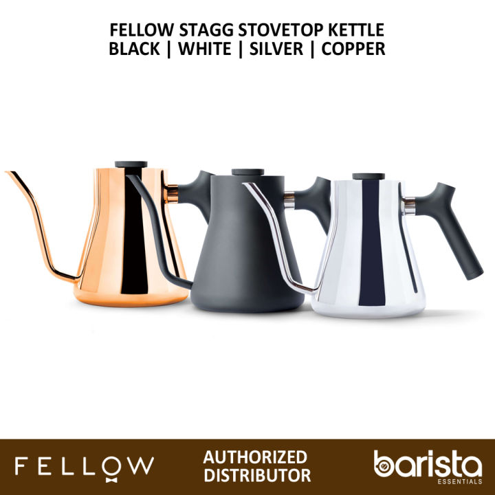 Fellow Stagg Stovetop Pour Over Kettle with Thermometer 1 Liter Copper