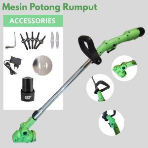 Mesin Potong Rumput Pemotong Rumput Listrik Pemangkas Rumput dengan Baterai Li-ion