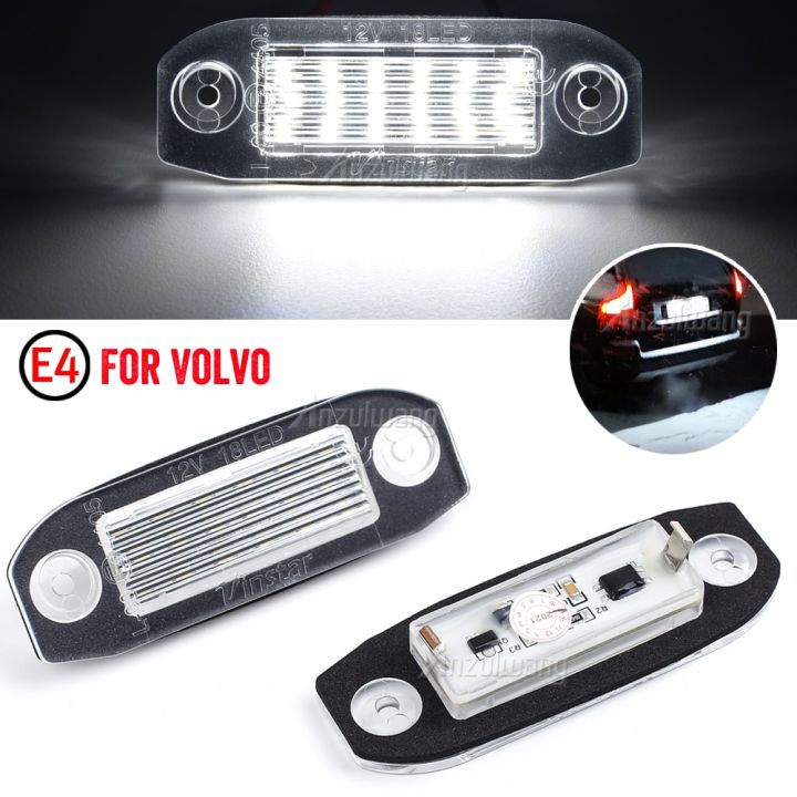 2pcs Volvo LED License Plate Light Canbus Number Lamp No Error For