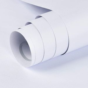 OYA wallpaper plain white wallpaper design home wall decor self adhesive 10meters by 45cm wallpaper for bedroom waterproof for living room wall sticker diy home decor