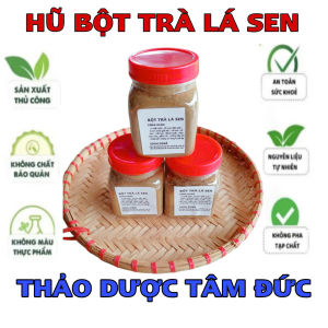 hũ 100g bột trà lá sen sấy khô