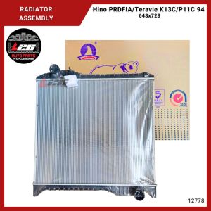 12778 Hino PRDFIA Teravie K13C P11C Radiator Assembly M/T 648x728x36mm 2ROWS (Polar)