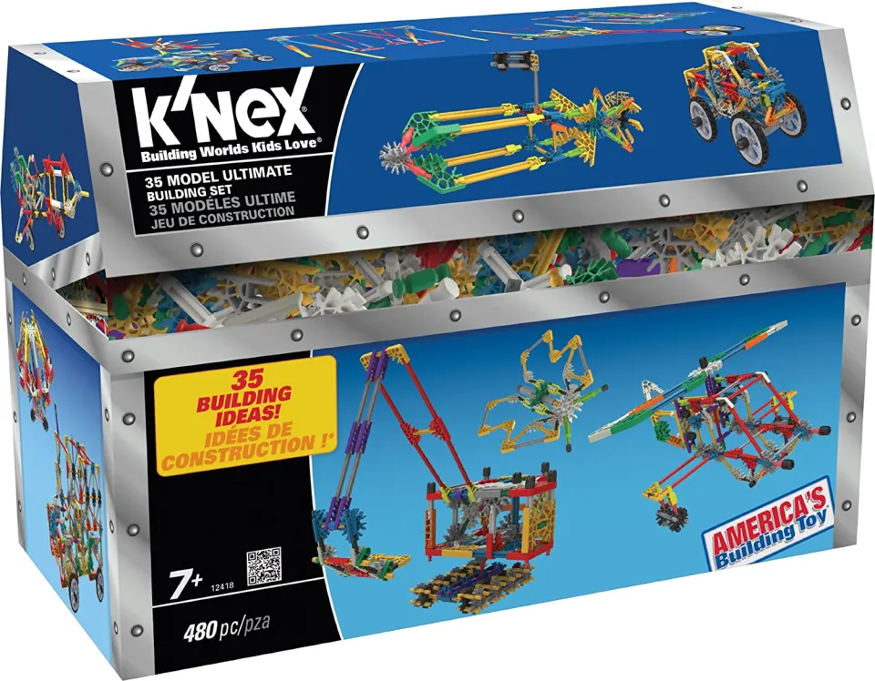 K'Nex Knex – 35 Model Building Set – 480 Pieces – For Ages 7+