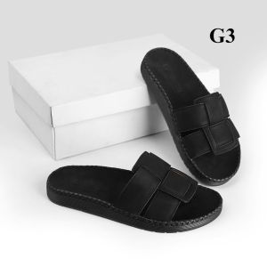 dép quai ngang da sáp nam Fashion kiểu dáng trẻ trυng đế đúc liền khâu chỉ toàn bộ chắc chắn G12