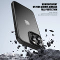 KEYSION เคสกันกระแทกแบบใสสำหรับ iPhone 16 Pro Max,ซิลิโคนนิ่มผิวด้านใส + ฝาหลังโทรศัพท์พีซีสำหรับ iPhone 16 15 Pro Max. 