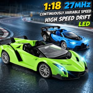 Perfect Mom and Baby 1 18 Rc Electric High Speed Drift Racing Car Stunt 24G Wireless Remote Control All Terrain Led Light Toy For Boys Kids Gift