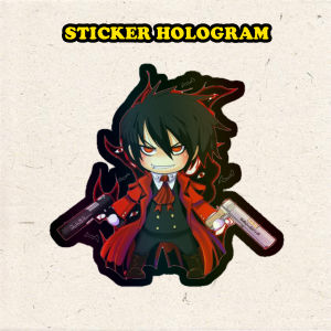 Stiker Hologram Ultimate alucard ukuran 8 cm