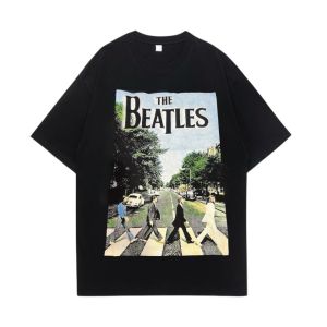 Kaos Pria Band - Kaos distro - baju pria - kaos pria - kaos pria distro - kaos Band THE BEATLES hitam