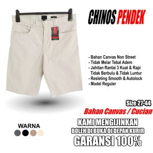 CELANA PENDEK PRIA TEBAL CHINOS BAHAN KANVAS DISTRO DENIM CHINO JUMBO