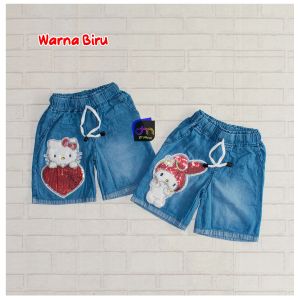 Celana Pendek Boneka Bulu Anak Perempuan Usia 3-9 Thn