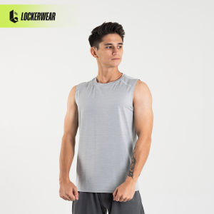 Kaos Sport Pria Gym Fitness Olahraga Polos Sleeveless Singlet Tanktop Tanpa Lengan Running Training Jogging Lari
