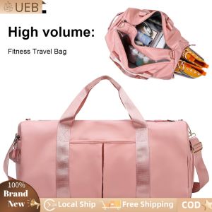 Waterproof Yoga and Travel Duffel Bag Large Capacity Lightweight Sports Duffle with Multiple Storage Pockets and Reinforced Handles
