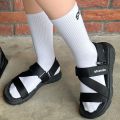 Giày Sandals Nam Nữ Unisex Êm Chân Shondo F6 Sport Đen Full F6S301. 