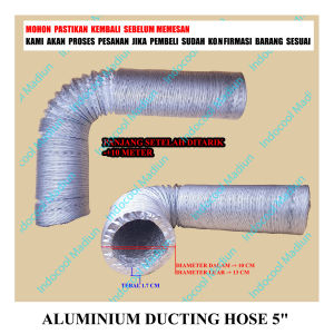 ADH5 SELANG FLEXIBLE ALUMINIUM DUCTING / ALUMINIUM DUCTING HOSE 5"