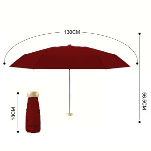 Mini Compact Umbrella Anti Sun UV UPF>50+ with Flat Handle Suncreeen Protection Parasol / Payung Kecil Mudah Lipat